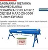 Zaginarka giętarka krawędziarka dekarska do blachy z cieciem - 1