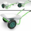 Wózek dwukołowy BITUXX taczka budowlana, ogrodowa jasnozielona - 8