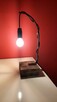 Piękna Lampa metal, drewno, LOFT, wys.37cm - 2