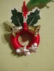 Ręcznie robiony mini stroik świąteczny - 5