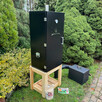 Wędzarnia Metalowa Ocieplana 2W1 MD172L/110 + Stołek Kolor Palisander - 2