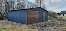 Garaż wiata hala na wymiar profil zamknięty drewnopodobny - 2