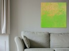 Obraz abstrakcyjny 70x70cm, farby akrylowe na płótnie, duży. - 3