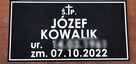 Tabliczka na krzyż trumnę urnę - 7