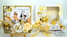 Kartka z życzeniami w pudełku z okazji 40 urodzin - Różowa - 15