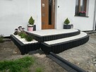 Palisady trapezowe obrzeża betonowe kolorowe - 9