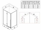 KABINA PRYSZNICOWA czarna otwierana NAROŻNA 90x90 / 100x100 - 3
