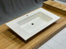 Kompaktowa i estetyczna umywalka wpuszczana w blat 100 x 55 - 4