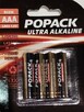 Baterie alkaliczne Popack Ultra Alkaline AAA LR03 1,5 V - 1