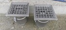 Kratka ściekowa ze stali nierdzewnej 200x200 DN110 Pionowa - 4