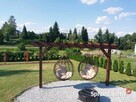 Pergola huśtawka drewniana 2 osobowa solidna duża 400 cm - 2