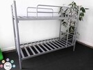 Łóżko piętrowe metalowe kwaterowe 90x200 cm DUŻE ILOŚCI - 3