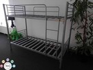 Łóżko piętrowe metalowe kwaterowe 90x200 cm DUŻE ILOŚCI - 4
