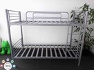 Łóżko piętrowe metalowe kwaterowe 90x200 cm DUŻE ILOŚCI - 2