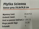 Płytka ścienna Senza Grey 30x75 - 6