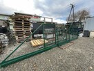 Brama przesuwna wraz z furtką Wiśniowski zielona #Transport - 2