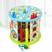 Drewniana sensoryczna edukacyjna montessori, rybki, sorter, - 2