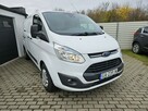 Ford Transit Custom 2.2 TDCi 125KM LONG bezwypadek BDB WYPOSAŻENIE FV 23% 3 osobowy L2 - 5