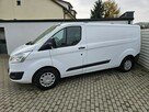 Ford Transit Custom 2.2 TDCi 125KM LONG bezwypadek BDB WYPOSAŻENIE FV 23% 3 osobowy L2 - 13