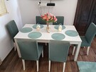 Duży rozkładany stół+6 krzeseł - 3