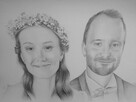 Portret ze zdjęcia ołówkiem, karykatura, prezent - 5