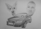 Portret ze zdjęcia ołówkiem, karykatura, prezent - 10