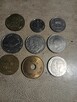 Zestaw starych monet 9 sztuk.