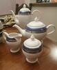 Zestaw kawowy porcelano Karolina 12 osób. Kobalt, platyna - 3