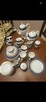 Zestaw kawowy porcelano Karolina 12 osób. Kobalt, platyna - 5