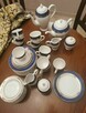 Zestaw kawowy porcelano Karolina 12 osób. Kobalt, platyna - 6