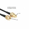 przedłużacz antenowy sma rzeński męski 50oHm 9m 3-900MHz - 2