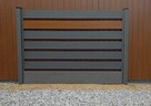 Ogrodzenie nowoczesne panel zamknięty szerokość 15 cm - 10