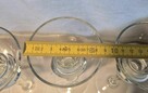 Świecznik szklany wysoki 21,5cm 3szt. elegancki - 6