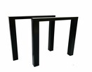 Nogi stalowe loft proste 80x72cm profil 80x80 - 2