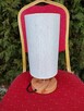 Lampka Stołowa Biurkowa Lampa z kloszem kremowa drewniana - 3