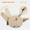 Fotel bujany zmasażem rozkładany do spania - 14
