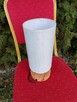Lampka Stołowa Biurkowa Lampa z kloszem kremowa drewniana - 2