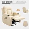 Fotel bujany zmasażem rozkładany do spania - 12