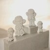Aniołki z gipsu figurki dekoracyjne anioł - 5