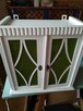 Szafeczka witrynka shabby chic z zielonymi szybkami - 7
