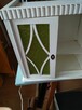 Szafeczka witrynka shabby chic z zielonymi szybkami - 3