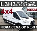Ford Transit 4x4 L3H3 Wysoki Dach Hak 165KM 4x4 Kamera Czujniki Od ręki !