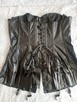 Lateksowy gorset z halterami plus size - 3