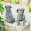 Piesek z gipsu dekoracja ogrodowa figurki ogrodowe - 15