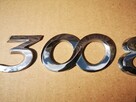 PEUGEOT 3008 emblemat napis cyfry klapy tył - 2