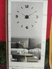 Zegar Ścienny DIY Duży Naklejany na Ścianę czarny ścienny - 7