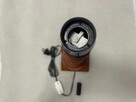 Stara lampa PRL drewniana 50 cm - 2
