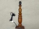 Stara lampa PRL drewniana 50 cm - 8